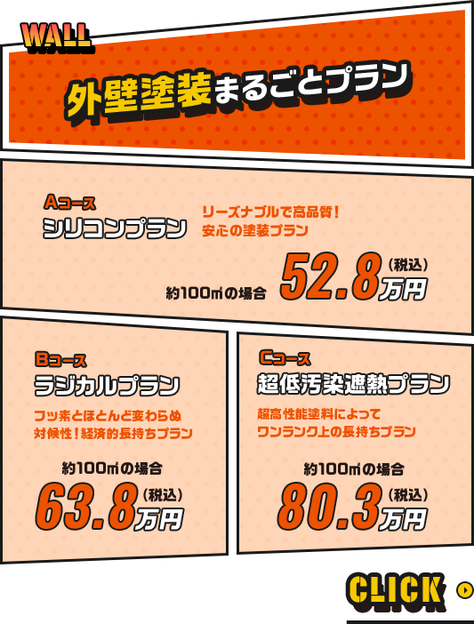 外壁塗装料金詳細